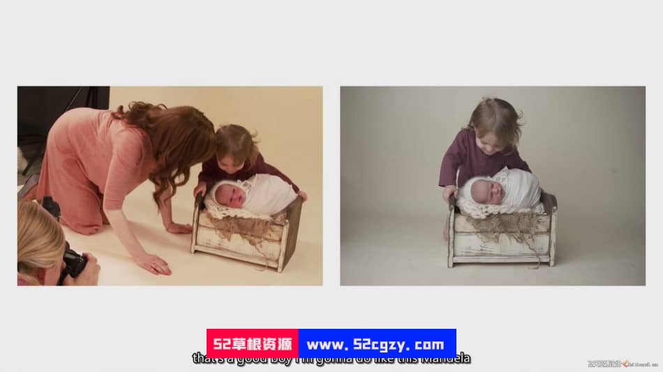 【中英字幕】Meg Bitton-新生儿工作室：家庭摆姿势摄影布光教程 摄影 第9张