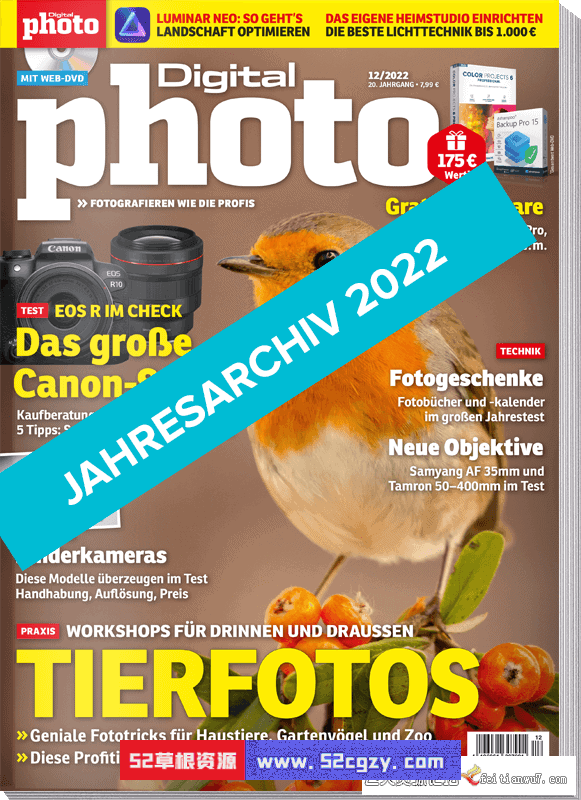 德国《Digital Photo》摄影杂志 2022年 全年12期 PDF格式 摄影 第1张