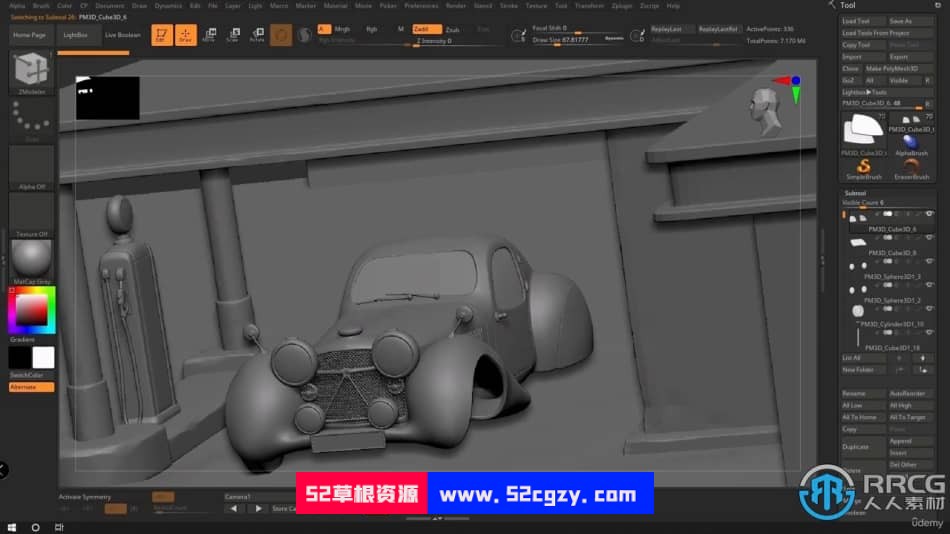 Substance Painter汽车3D场景纹理实例制作视频教程 3D 第11张