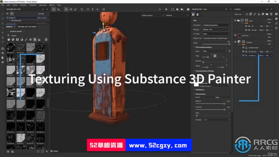 Substance Painter汽车3D场景纹理实例制作视频教程 3D 第9张