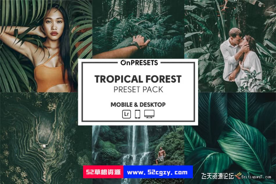 【Lightroom预设】热带雨林旅拍电影胶片色调OnPresets - Tropical Forest LR预设 第1张