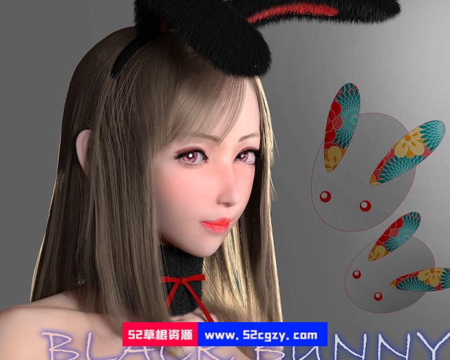 【3D同人/全动态】ATD大师23年1月新作：新年黑丝兔女郎+金发女赠品【新作/500M】 同人资源 第1张