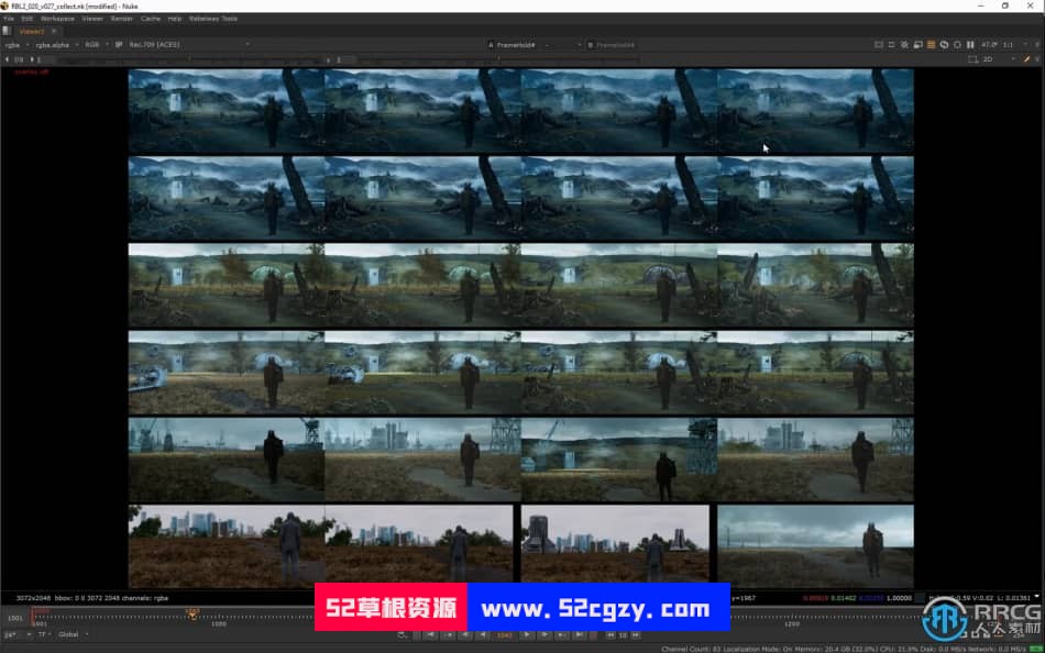 Nuke虚拟环境场景CG特效合成制作大师级视频教程 CG 第13张