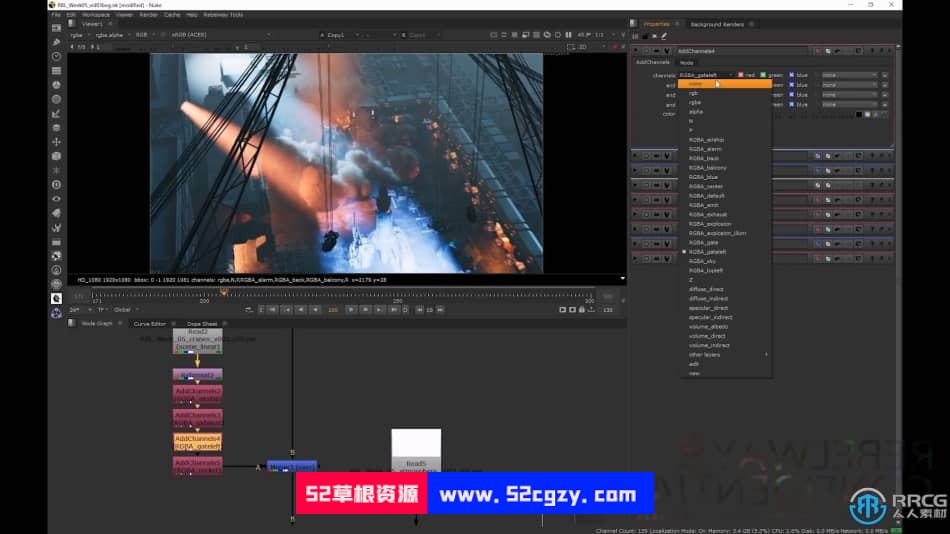 【中文字幕】Nuke史诗级FX特效合成CG镜头制作大师级视频教程 CG 第19张