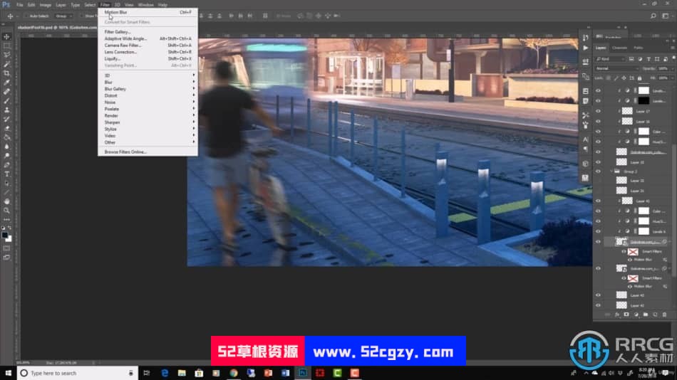 【中文字幕】Photoshop建筑后期渲染图处理视频教程 PS教程 第9张