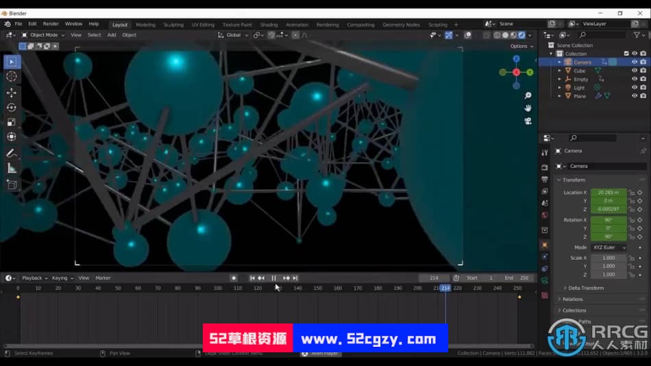 【中文字幕】Blender神经丛状几何体创意制作视频教程 Blender 第8张
