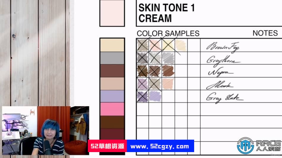 人物皮肤着色上色传统绘画技艺视频教程 CG 第2张