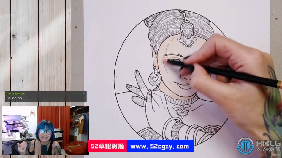 人物皮肤着色上色传统绘画技艺视频教程 CG 第8张