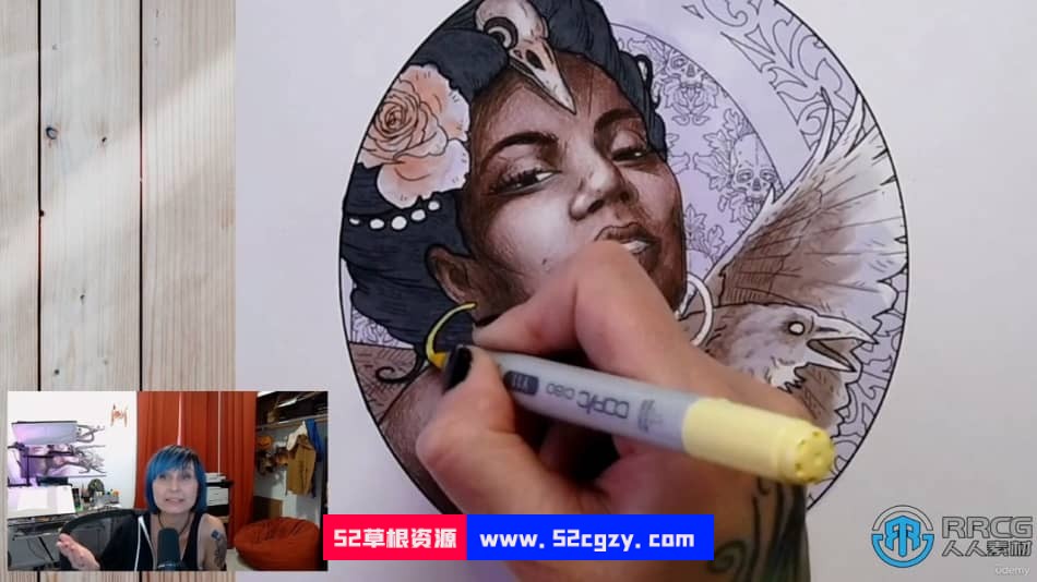 人物皮肤着色上色传统绘画技艺视频教程 CG 第12张