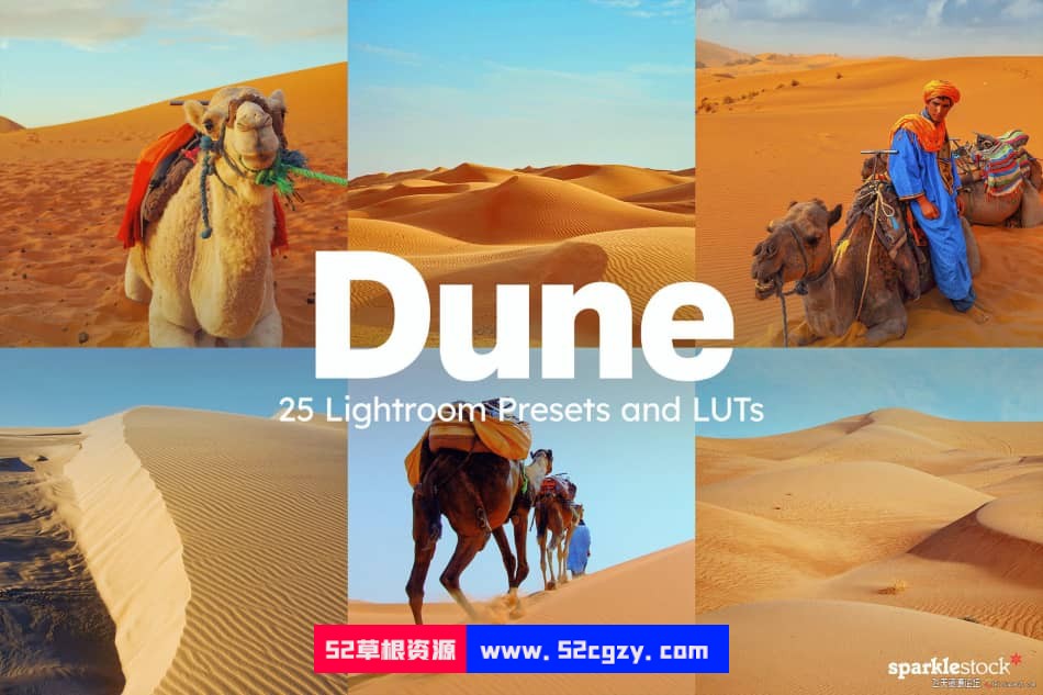 25个沙漠骆驼旅行摄影Lightroom预设及电影视频PR调色LUT预设 LR预设 第1张