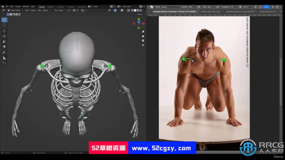 Blender雷神影视角色人体解剖学大师级训练视频教程 Blender 第7张