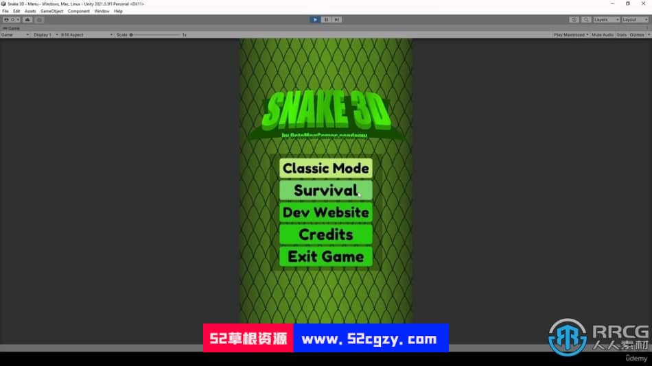 Unity贪吃蛇经典街机游戏开发训练视频教程 Unity 第3张