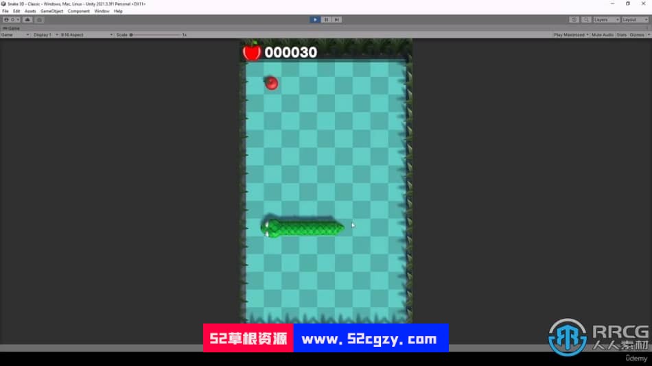 Unity贪吃蛇经典街机游戏开发训练视频教程 Unity 第4张