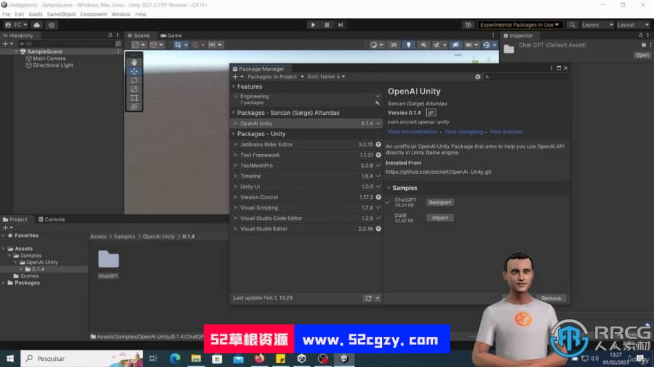 Unity与ChatGPT人工智能游戏开发视频教程 Unity 第2张
