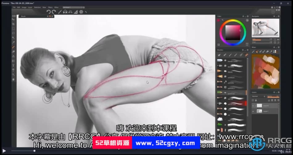 人体解剖学手脚头脸骨骼肌肉等数字绘画大师级视频教程 CG 第2张