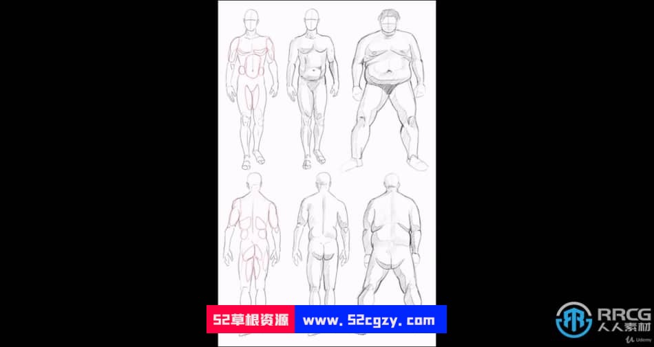 人体解剖学手脚头脸骨骼肌肉等数字绘画大师级视频教程 CG 第8张