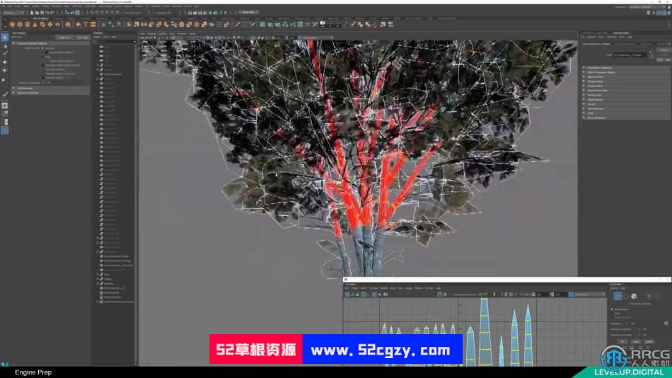Maya与Unreal虚幻引擎制作树木植物视频教程 maya 第14张