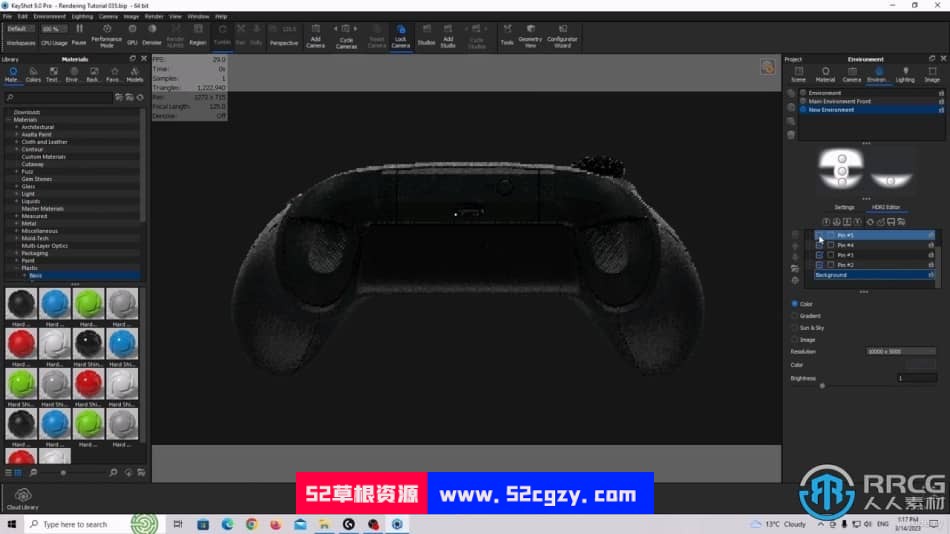 KeyShot微软游戏机Xbox手柄逼真产品可视化渲染视频教程 CG 第10张