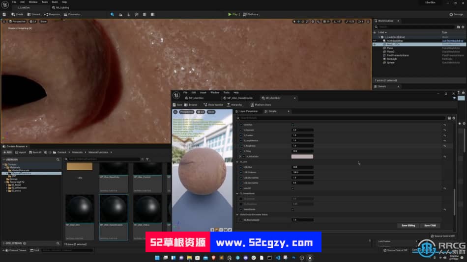 UE5虚幻引擎人物皮肤纹理制作视频教程 UE 第10张