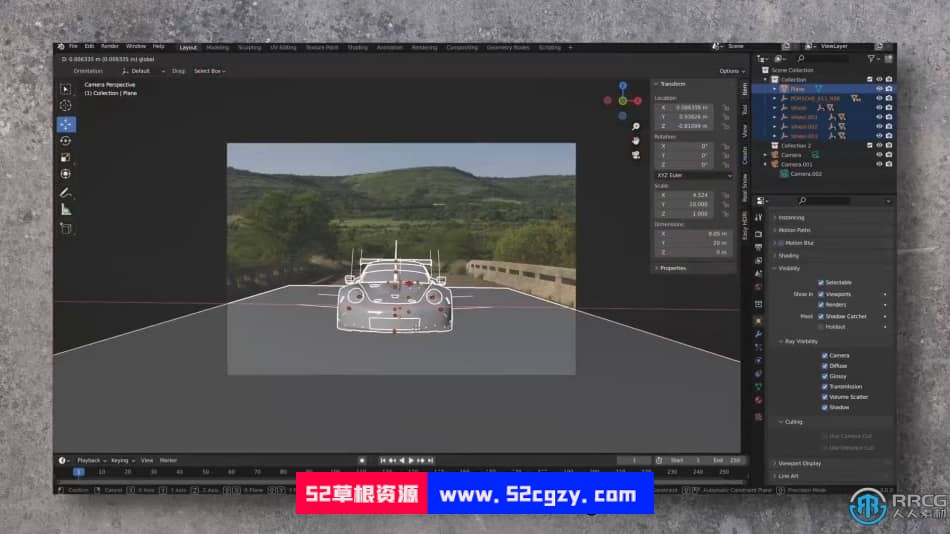 【中文字幕】Blender汽车赛车指定涂装纹理设计视频 Blender 第11张
