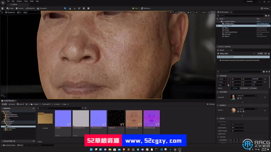 UE5虚幻引擎人物皮肤纹理制作视频教程 UE 第12张