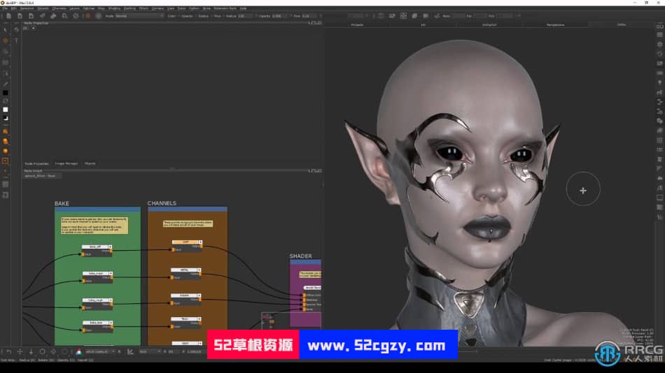 Mari基于节点的人物纹理设计工作流程视频教程 CG 第8张