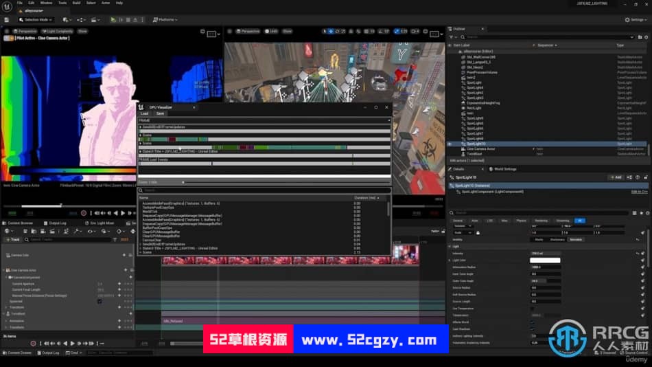 [Unreal Engine] UE5虚幻引擎灯光照明系统核心设计训练视频教程 UE 第11张