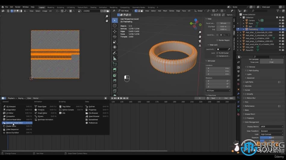 Blender 3D建模和渲染基础核心技术训练视频教程 Blender 第5张