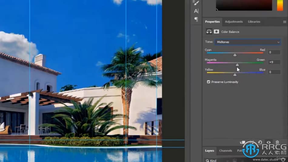 Photoshop建筑3D渲染后期制作从入门到精通视频教程 PS教程 第11张