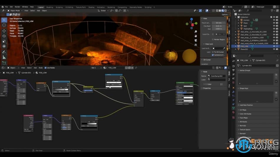 Blender 3D建模和渲染基础核心技术训练视频教程 Blender 第7张