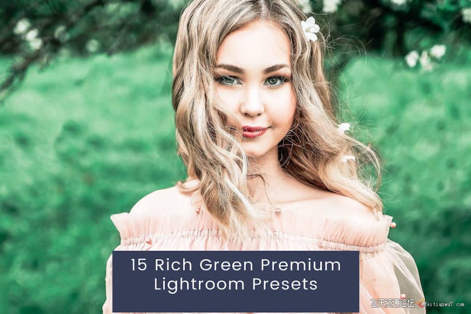 [LR预设] 浓郁绿色胶片人像LR预设 Rich Green Premium Lightroom Presets LR预设 第1张