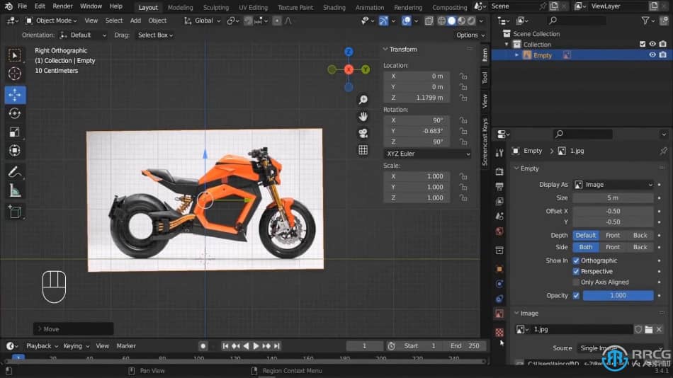 [Blender] Blender未来派逼真摩托车建模制作视频教程 Blender 第3张