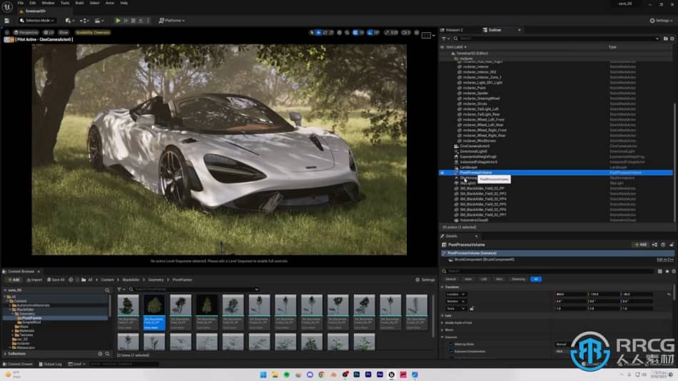 [Unreal Engine] UE5虚幻引擎汽车3D场景渲染技术训练视频教程 UE 第10张