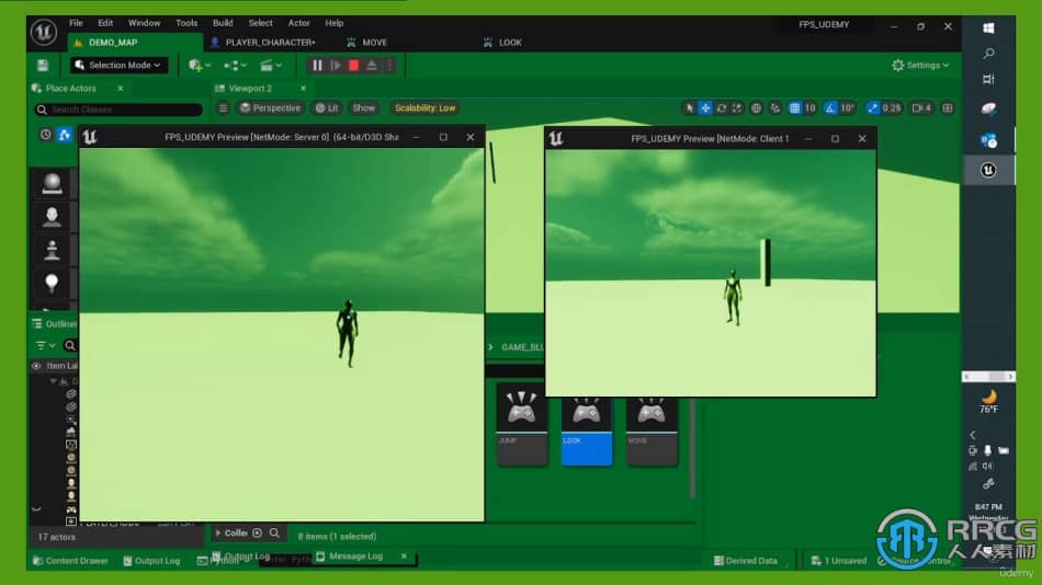 [Unreal Engine] UE5虚幻引擎多人联机游戏蓝图技术视频教程 UE 第4张