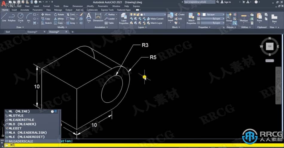 [3D设计] 【中文字幕】Autocad 2D绘图和3D建模核心技术视频教程 3D 第3张