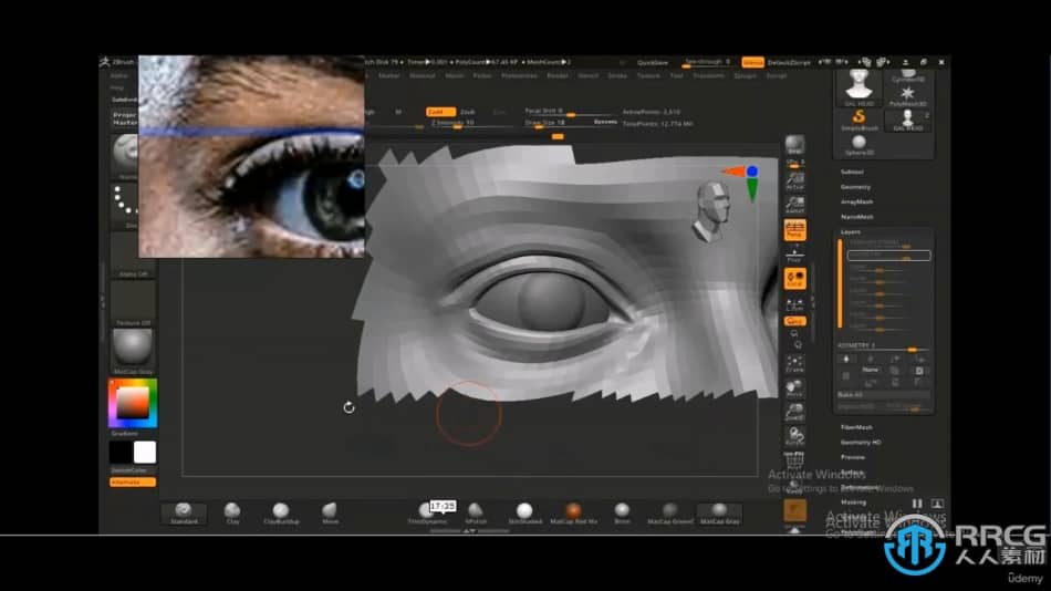 [Zbrush] ZBrush逼真3D女性面孔雕刻建模渲染制作视频教程 ZBrush 第5张