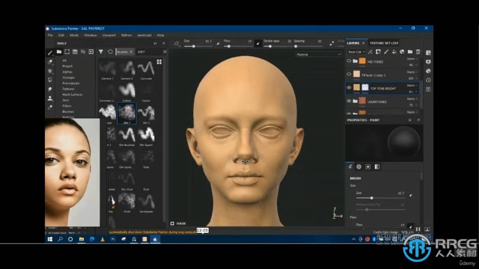 [Zbrush] ZBrush逼真3D女性面孔雕刻建模渲染制作视频教程 ZBrush 第12张