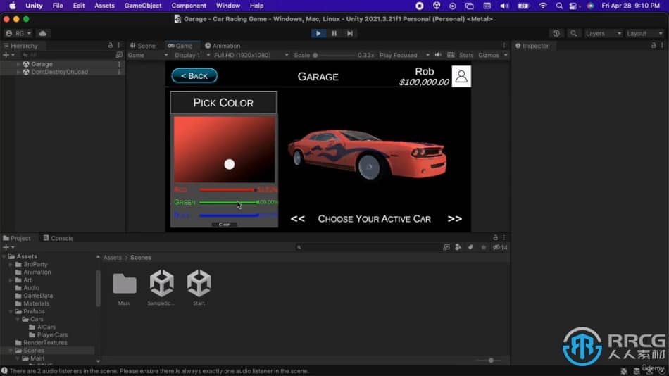 [Unity] Unity 3D赛车游戏开发大师班视频教程 Unity 第10张