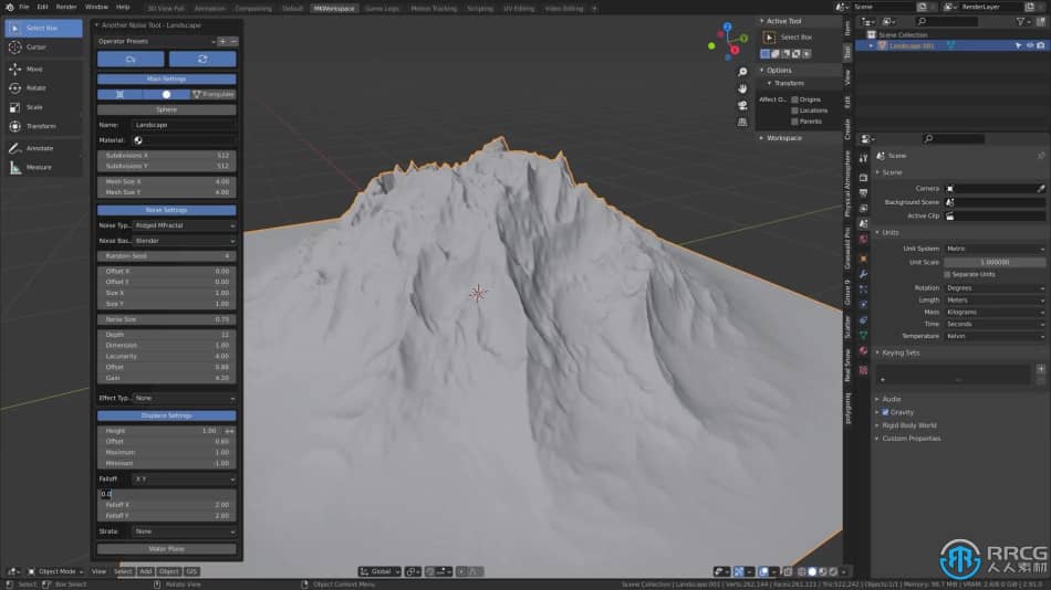 [Blender] Blender大规模3D自然景观完整实例制作视频教程 Blender 第9张