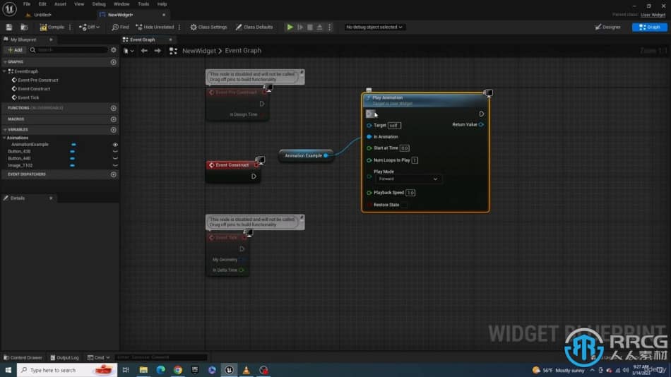 [Unreal Engine] UE5虚幻引擎小部件蓝图系统制作UI用户界面视频教程 UE 第12张