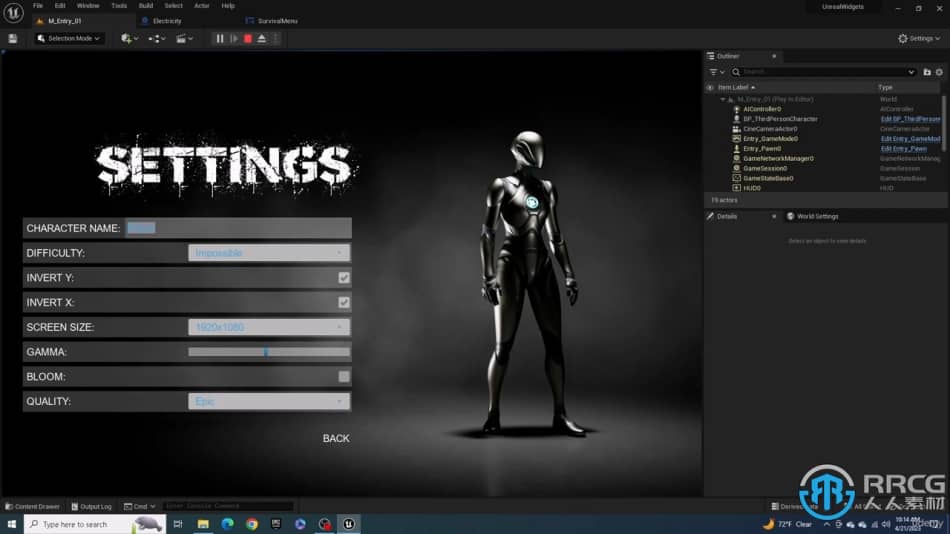 [Unreal Engine] UE5虚幻引擎小部件蓝图系统制作UI用户界面视频教程 UE 第11张