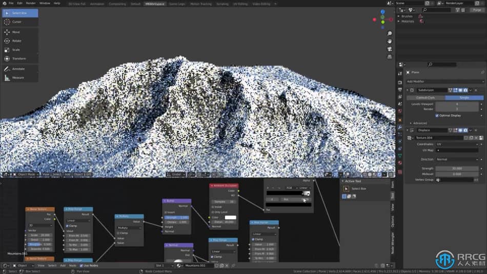[Blender] Blender大规模3D自然景观完整实例制作视频教程 Blender 第5张