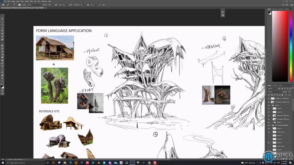 Norris Lin画师创意建筑设计数字绘画视频教程 CG 第10张