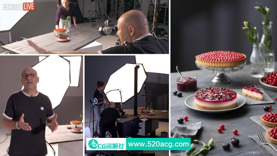 [美食摄影教程] 卡尔·泰勒 Karl Taylor 如何拍摄蛋糕和馅饼美食布光-中英字幕 摄影 第2张