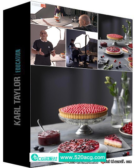 [美食摄影教程] 卡尔·泰勒 Karl Taylor 如何拍摄蛋糕和馅饼美食布光-中英字幕 摄影 第1张