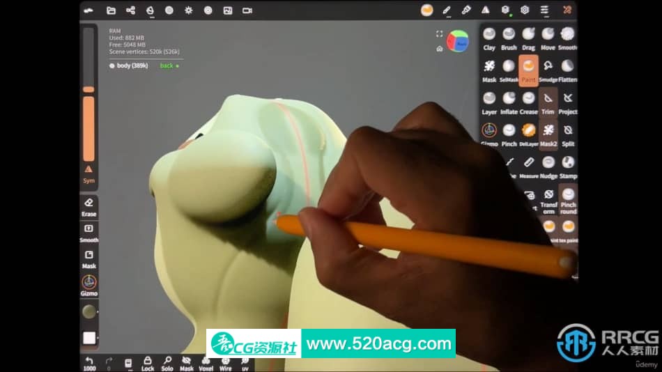 [其他] Nomad Sculpt从2D草图到3D模型角色制作视频教程 CG 第4张